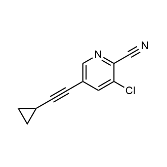 3-Chloro-5-(cyclopropylethynyl)picolinonitrile|CS-0253874