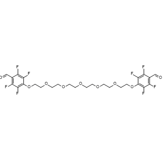 4,4'-((3,6,9,12,15-Pentaoxaheptadecane-1,17-diyl)bis(oxy))bis(2,3,5,6-tetrafluorobenzaldehyde)|CS-0254286
