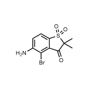 5-Amino-4-bromo-2,2-dimethylbenzo[b]thiophen-3(2H)-one 1,1-dioxide|CS-0254357