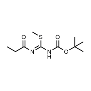 1,1-Dimethylethyl N-[(methylthio)[(1-oxopropyl)imino]methyl]carbamate|CS-0254554