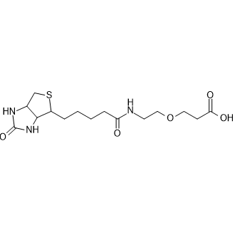 3-(2-(5-(2-Oxohexahydro-1H-thieno[3,4-d]imidazol-4-yl)pentanamido)ethoxy)propanoic acid|CS-0254566