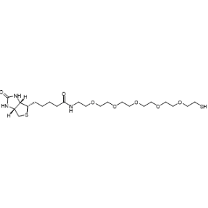 N-(17-Mercapto-3,6,9,12,15-pentaoxaheptadecyl)-5-((3aS,4S,6aR)-2-oxohexahydro-1H-thieno[3,4-d]imidazol-4-yl)pentanamide|CS-0254594