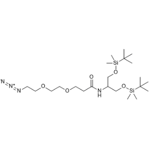 2-(Azido-PEG2-amido)-1,3-bis-(tert-butyldimethylsilanoxy)propane|CS-0254629