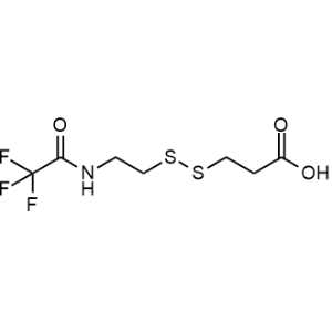 3-((2-(2,2,2-Trifluoroacetamido)ethyl)disulfanyl)propanoic acid|CS-0254655
