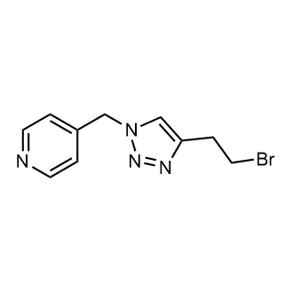 4-[[4-(2-Bromoethyl)-1H-1,2,3-triazol-1-yl]methyl]pyridine|CS-0255036