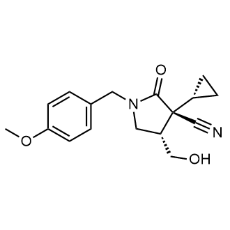 rel-(3R,4S)-3-Cyclopropyl-4-(hydroxymethyl)-1-(4-methoxybenzyl)-2-oxopyrrolidine-3-carbonitrile|CS-0255246