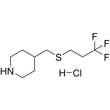 4-(((3,3,3-Trifluoropropyl)thio)methyl)piperidine hydrochloride|CS-0255739