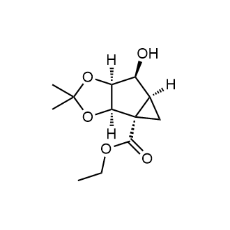Ethyl (3aR,3bS,4aS,5S,5aS)-5-hydroxy-2,2-dimethyltetrahydrocyclopropa[3,4]cyclopenta[1,2-d][1,3]dioxole-3b(3aH)-carboxylate|CS-0255902