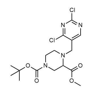 1-tert-Butyl 3-methyl 4-((2,4-dichloropyrimidin-5-yl)methyl)piperazine-1,3-dicarboxylate|CS-0256019