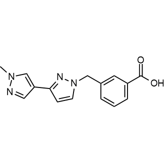 3-{[3-(1-methyl-1h-pyrazol-4-yl)-1h-pyrazol-1-yl]methyl}benzoic acid|CS-0256743