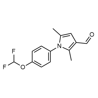 1-[4-(difluoromethoxy)phenyl]-2,5-dimethyl-1h-pyrrole-3-carbaldehyde|CS-0257228
