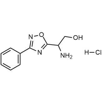 2-Amino-2-(3-phenyl-1,2,4-oxadiazol-5-yl)ethan-1-ol hydrochloride|CS-0257342