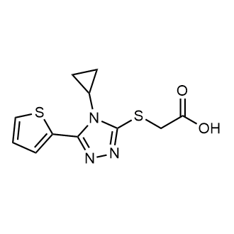 2-{[4-cyclopropyl-5-(thiophen-2-yl)-4h-1,2,4-triazol-3-yl]sulfanyl}acetic acid|CS-0257855