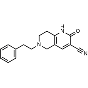 2-Oxo-6-(2-phenylethyl)-1,2,5,6,7,8-hexahydro-1,6-naphthyridine-3-carbonitrile|CS-0258394