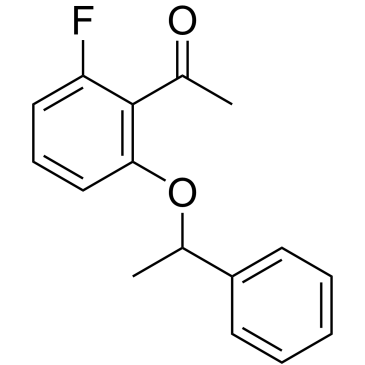 1-[2-fluoro-6-(1-phenylethoxy)phenyl]ethan-1-one|CS-0258795