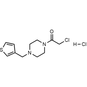 2-Chloro-1-[4-(thiophen-3-ylmethyl)piperazin-1-yl]ethan-1-one hydrochloride|CS-0259112