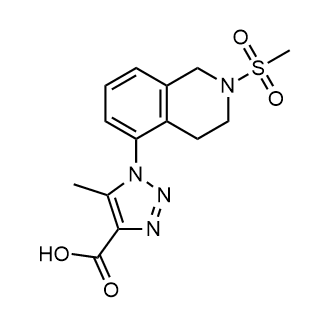 1-(2-Methanesulfonyl-1,2,3,4-tetrahydroisoquinolin-5-yl)-5-methyl-1h-1,2,3-triazole-4-carboxylic acid|CS-0259730