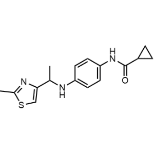 N-(4-{[1-(2-Methyl-1,3-thiazol-4-yl)ethyl]amino}phenyl)cyclopropanecarboxamide|CS-0259766