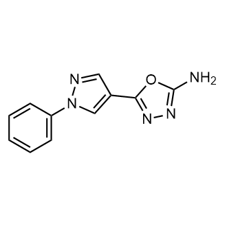 5-(1-Phenyl-1h-pyrazol-4-yl)-1,3,4-oxadiazol-2-amine|CS-0260826