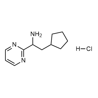 2-Cyclopentyl-1-(pyrimidin-2-yl)ethan-1-amine hydrochloride|CS-0260950