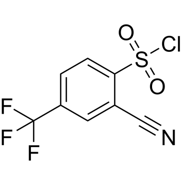 2-Cyano-4-(trifluoromethyl)benzene-1-sulfonyl chloride|CS-0262389