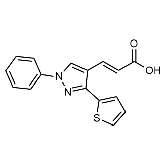 (2e)-3-[1-phenyl-3-(thiophen-2-yl)-1h-pyrazol-4-yl]prop-2-enoic acid|CS-0262580