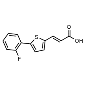 (2e)-3-[5-(2-fluorophenyl)thiophen-2-yl]prop-2-enoic acid|CS-0262609