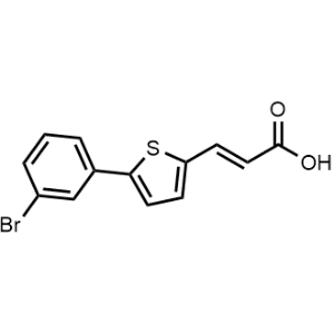 (2e)-3-[5-(3-bromophenyl)thiophen-2-yl]prop-2-enoic acid|CS-0262629