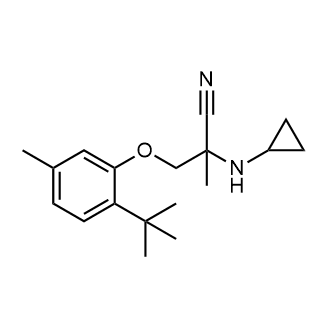 3-(2-Tert-butyl-5-methylphenoxy)-2-(cyclopropylamino)-2-methylpropanenitrile|CS-0263315