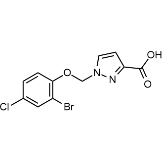 1-(2-Bromo-4-chlorophenoxymethyl)-1h-pyrazole-3-carboxylic acid|CS-0264469