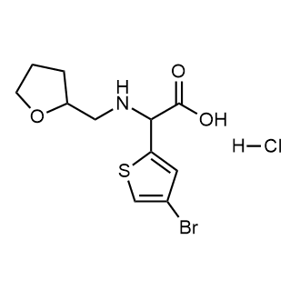 2-(4-Bromothiophen-2-yl)-2-[(oxolan-2-ylmethyl)amino]acetic acid hydrochloride|CS-0264929