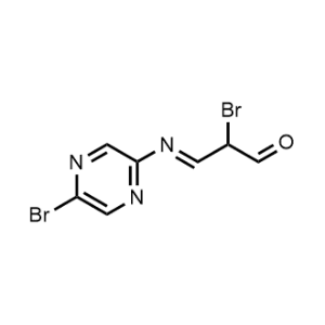 2-Bromo-3-[(5-bromopyrazin-2-yl)imino]propanal|CS-0265131
