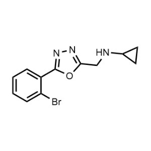 N-((5-(2-Bromophenyl)-1,3,4-oxadiazol-2-yl)methyl)cyclopropanamine|CS-0265959