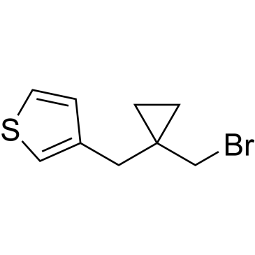 3-((1-(Bromomethyl)cyclopropyl)methyl)thiophene|CS-0266078