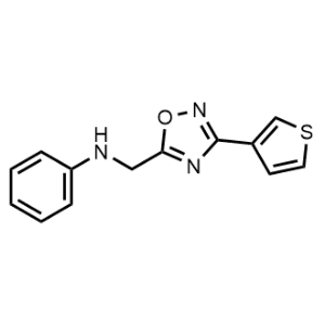 N-((3-(Thiophen-3-yl)-1,2,4-oxadiazol-5-yl)methyl)aniline|CS-0267734