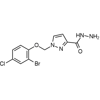 1-((2-Bromo-4-chlorophenoxy)methyl)-1h-pyrazole-3-carbohydrazide|CS-0268808