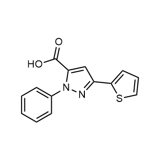 1-Phenyl-3-(thiophen-2-yl)-1h-pyrazole-5-carboxylic acid|CS-0270114