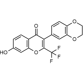 3-(2,3-Dihydrobenzo[b][1,4]dioxin-6-yl)-7-hydroxy-2-(trifluoromethyl)-4h-chromen-4-one|CS-0270650