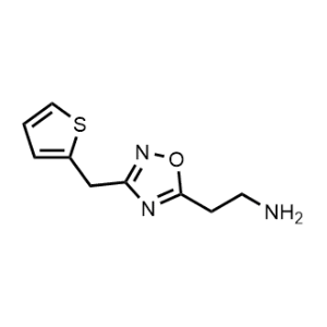 2-(3-(Thiophen-2-ylmethyl)-1,2,4-oxadiazol-5-yl)ethan-1-amine|CS-0271043