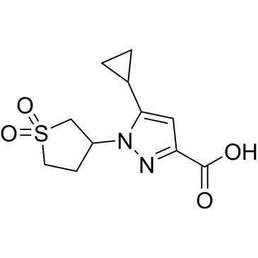 5-Cyclopropyl-1-(1,1-dioxidotetrahydrothiophen-3-yl)-1h-pyrazole-3-carboxylic acid|CS-0271411