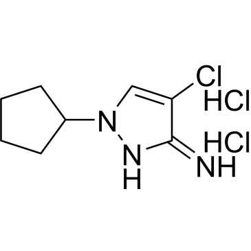 4-Chloro-1-cyclopentyl-1,2-dihydro-3h-pyrazol-3-imine dihydrochloride|CS-0271565