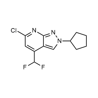 6-Chloro-2-cyclopentyl-4-(difluoromethyl)-2h-pyrazolo[3,4-b]pyridine|CS-0271567