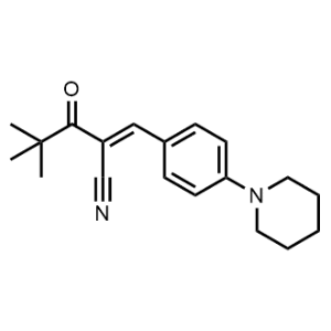 4,4-Dimethyl-3-oxo-2-(4-(piperidin-1-yl)benzylidene)pentanenitrile|CS-0272385