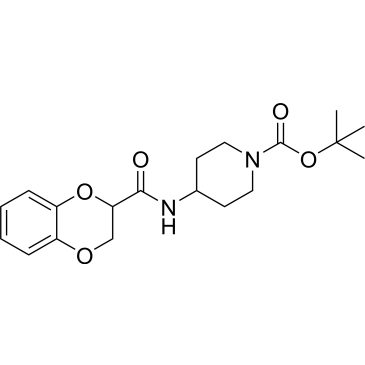 Tert-butyl 4-(2,3-dihydrobenzo[b][1,4]dioxine-2-carboxamido)piperidine-1-carboxylate|CS-0273152