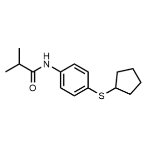 N-(4-(Cyclopentylthio)phenyl)isobutyramide|CS-0273697