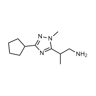 2-(3-Cyclopentyl-1-methyl-1h-1,2,4-triazol-5-yl)propan-1-amine|CS-0275421