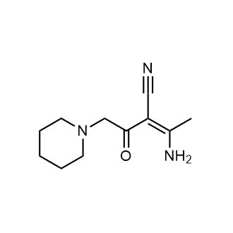 3-Amino-2-(2-(piperidin-1-yl)acetyl)but-2-enenitrile|CS-0276417