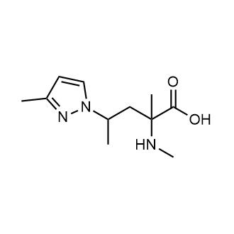 2-Methyl-4-(3-methyl-1h-pyrazol-1-yl)-2-(methylamino)pentanoic acid|CS-0276744