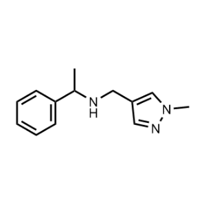 N-((1-Methyl-1H-pyrazol-4-yl)methyl)-1-phenylethan-1-amine|CS-0277839