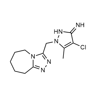 4-Chloro-5-methyl-1-((6,7,8,9-tetrahydro-5h-[1,2,4]triazolo[4,3-a]azepin-3-yl)methyl)-1,2-dihydro-3h-pyrazol-3-imine|CS-0279462